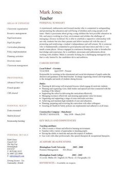 46 best teacher resumes images teacher resume template teacher resume format for teaching job