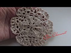 Как связать ажурный мотив круг для кофты.Tracery circle for sweaters.