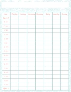 study timetable template excel