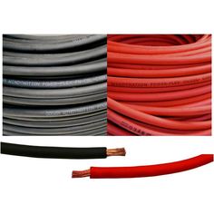 Welding Cable 30ft Black 15ft + Red 15ft #1//0 Battery Cable 1//0AWG 1//0GA