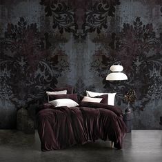 Navy Grunge Removable Wallpaper Gothic Dark Green Temporary Decor Concrete Self Adhesive Decal Blue Retro Vintage Peel /& Stick Wall Mural