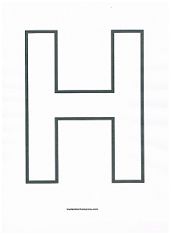 Printable Letter H Outline - Print Bubble Letter H | Hola Classroom ...