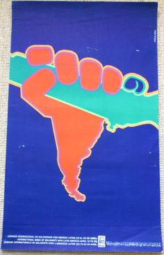 OSPAAAL Political Poster CUBA USA Latin America No to Economic Embargo Of 1991
