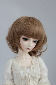 /" Mohair Free Style Wig Dollmore 1//4 BJD OOAK Supplier MSD wig 7-8 Mix.Brown