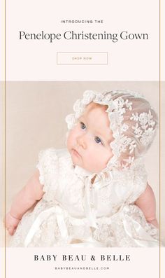 Michealboy Baby Girl Christening Dress 3 Pieces Soft 0-3 Months Party Wedding Special Occasions