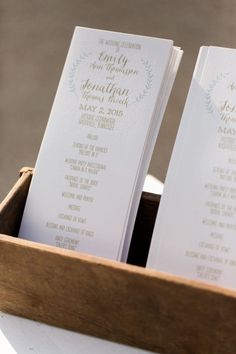 multiple page wedding program
