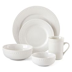 23 Best Dinnerware Images On Pinterest Kitchen Things Jcpenney Home Bead 40 Pc Dinnerware Set