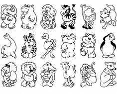 Zoo Animal Coloring Page 7 Pics Of Animals Pages Noah