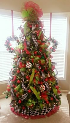 lime green red with black white checked christmas tree decorated by www - Black Red White Christmas Decorations lime green red with black white checked christmas tree decorated by www - Black Red White Christmas Decorations