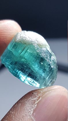 Clear Blue Czech Glass Flat Oval Beads Table Cut 24mm x 9mm 6pcs