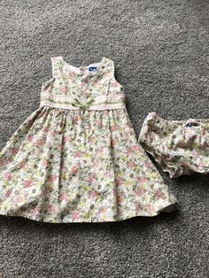 Girls and Boys Shorts Blue and Olive Green 18-24 Months Okie Dokie 100/% Cotton