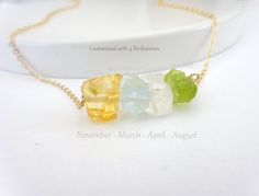 Crystal necklace Flourite necklace gift for her gift for Birthday Prom Graduation gift Wedding jewellery Bridesmaids