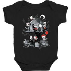 Blanket Onesie Bib and Burp Cloth Custom Made Pinhead Horror Inspired Baby Gift Set
