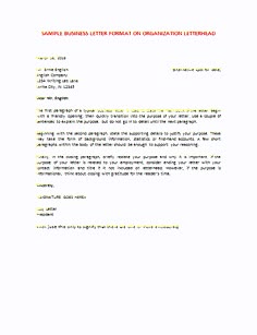 business letter example format