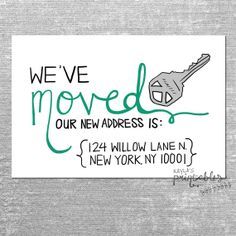 The 30 Best New Address Cards Images On Pinterest Объявления о New Address Cards If We Actually Have A Place By Then To Send Out