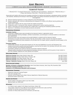 elementary school teacher resume science teacher pinterest