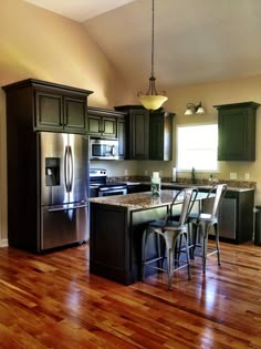 Black Kitchen Cabinets Wood Floor image result for family color designs and dark wood floors Black Kitchen Cabinets Wood Floor image result for family color designs and dark wood floors