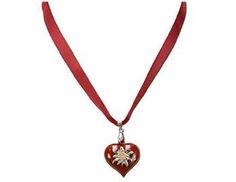 3 Stück Broschen Pink Rosa Apfelgrün mit Metallanhänger Herz Landhaus Dirndl