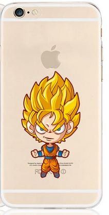 Coque Silicone IPHONE 5//5S//SE Sangoku Transparente Fun Apple T/Ã/ªte Dragon Ball Z Pomme Cartoon Protection Gel Souple Shot Case