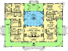U-SHAPED HOUSE PLANS WITH POOL IN THE MIDDLE | COURTYARD & HORSESHOE ... U-SHAPED HOUSE PLANS WITH POOL IN THE MIDDLE | COURTYARD & HORSESHOE ...