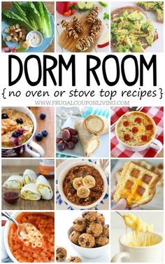 22 Healthy College Recipes You Can Make In Your Dorm Room No Bake Dorm Room Recipes On Frugal Coupon Living Recipe Ideas For Kids Without A Kitchen Microwave Meals One