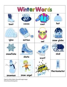 winter word list