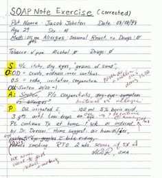 soap note nursing