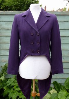Joker Cabaret Show Gent/'s Purple Tailcoat Jacket Clown