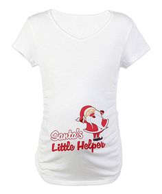 take a look at this white santas little helper maternity tee women on zulily today why didnt i have all of these cute christmas maternity shirts - Maternity Christmas Shirts take a look at this white santas little helper maternity tee women on zulily today why didnt i have all of these cute christmas maternity shirts - Maternity Christmas Shirts
