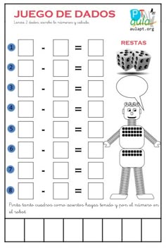 Sumas y restas para niños para imprimir - Imagui