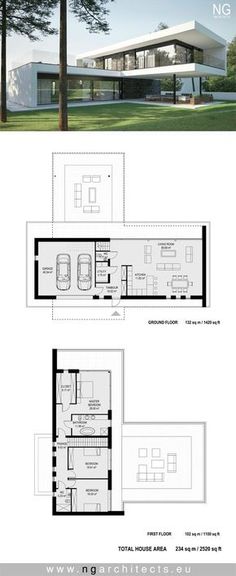 Plan de maison 120m2 Plans Maison in 2018 Pinterest Villas and - plan de maison de 100m2 plein pied Plan de maison 120m2 Plans Maison in 2018 Pinterest Villas and - plan de maison de 100m2 plein pied