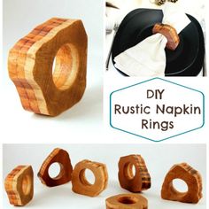 DIY Rustic Wood Napkin Rings Go To Sawdustgirl See How Make Your DIY Rustic Wood Napkin Rings Go To Sawdustgirl See How Make Your