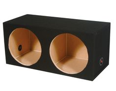 NEW Q-Power QSMBASS15 Dual 15/" Carpet Subwoofer Sub Box Sealed Speaker Enclosure