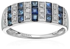 Size-5.75 G-H,I2-I3 Diamond Wedding Band in 14K White Gold 1//10 cttw,