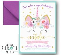 Unicorn Birthday Invitation Unicorn Invitation Printable 4th Birthday Parties 5th Birthday Birthday Party Themes Unicorn Birthday Invitation Unicorn Invitation Printable 4th Birthday Parties 5th Birthday Birthday Party Themes