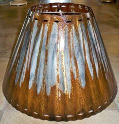 14 Best Metal Lamp Shades Images Lampshades Light Covers Mild Rust Patina Southwestern Border Custom Metal Lamp Shade