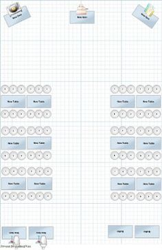 banquet table setup template