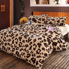 45 Best Leopard Print Duvet Cover Images Covers Animal Menacing Leopard Print Flannel And Super Velvet 4 Piece Queen Size Duvet Covers On Http