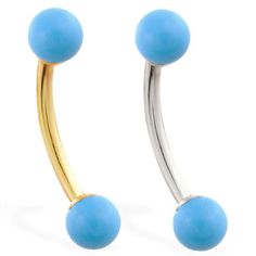 Titan ceja piercing banana Multicolour Ball 1,2mm