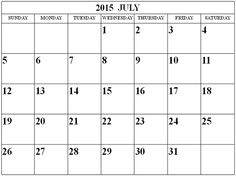 43 best july 2015 calendar images july calendar 2015 printable 2015 july calendar