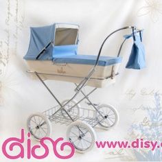 Cochecito de muñecas línea clásica Miniparis Celeste Cochecito de muñecas línea clásica Miniparis Celeste