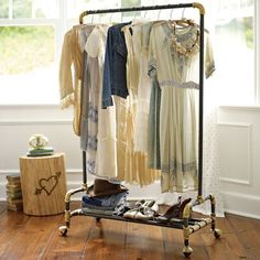 30 Best Garment Racks Images Wardrobe Closet Coat Stands Airing A Decked Out Wardrobe Rack Gives Extra E To Hang Clothes And Place