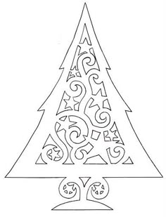 christmas tree stencils free
