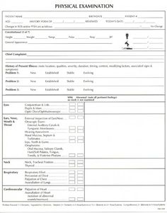 504 best charting tracking documentation images therapy tools blank physical exam form