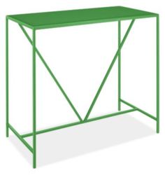 Slim Outdoor Bar Table Pinterest Patio Roof Modern Slim Outdoor Bar Table In Green 24d 48w 42h Metal
