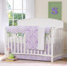 140 Best Baby Bedding By Liz And Roo Images Crib Cribs Aail Lavender Damask Perless Crib Bedding