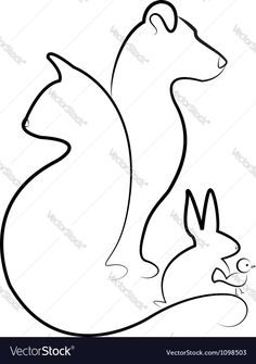 Cat Dog Rabbit And Bird Silhouettes Logo Vector Download A Free Preview Or