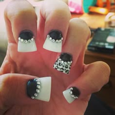 324 Best Flare Nails Images On Pinterest In 2018 Nail Art Cute White Black Flare Nails Love Tips So Glamorous Looking