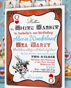 alice in wonderland birthday invitation templates free jelly 16
