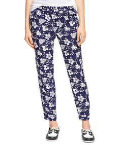 RNK Shops Preppy Hibiscus Womens Pajama Pants Green Personalized S
